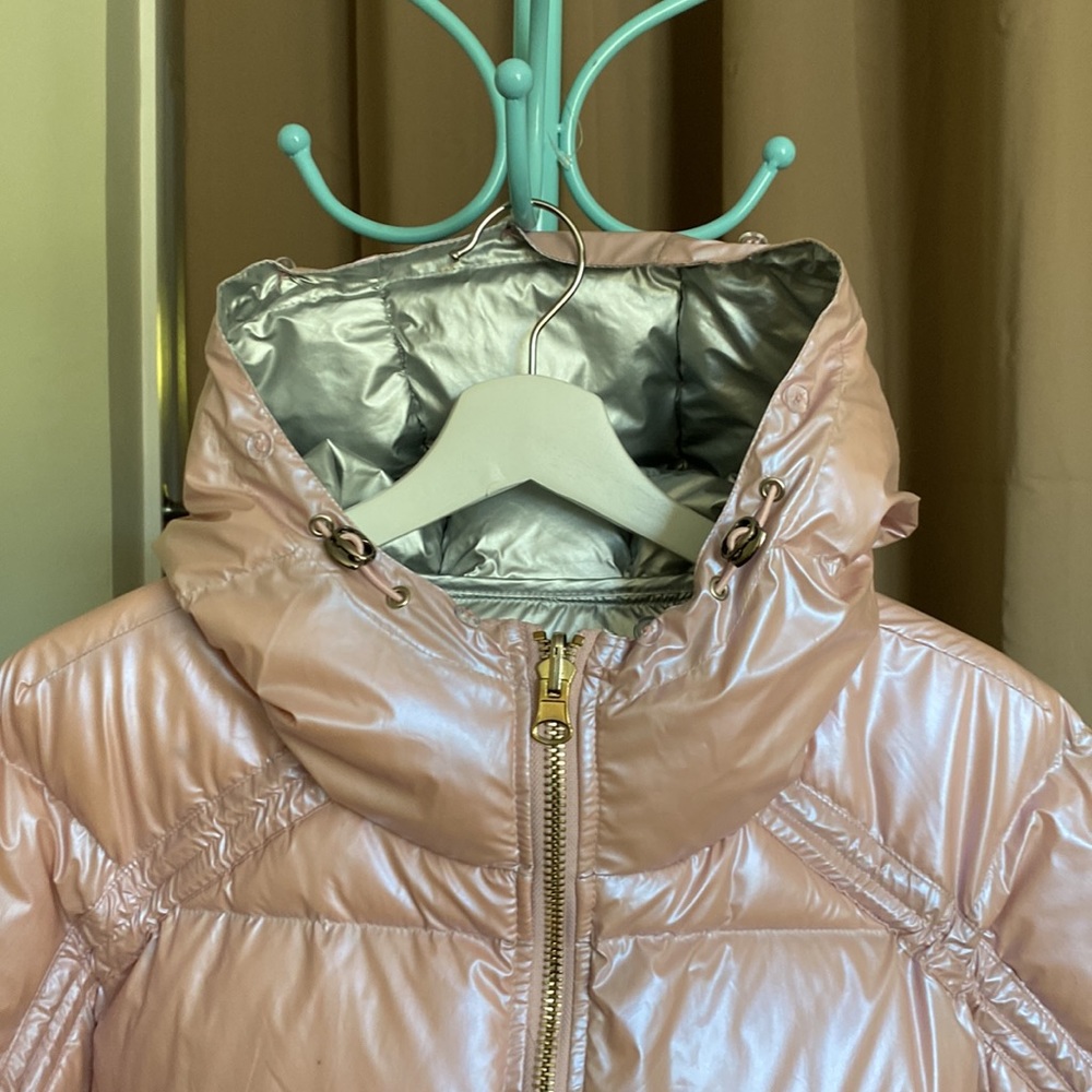 Reversible Down Jacket With Detachable Two Colore… - image 6